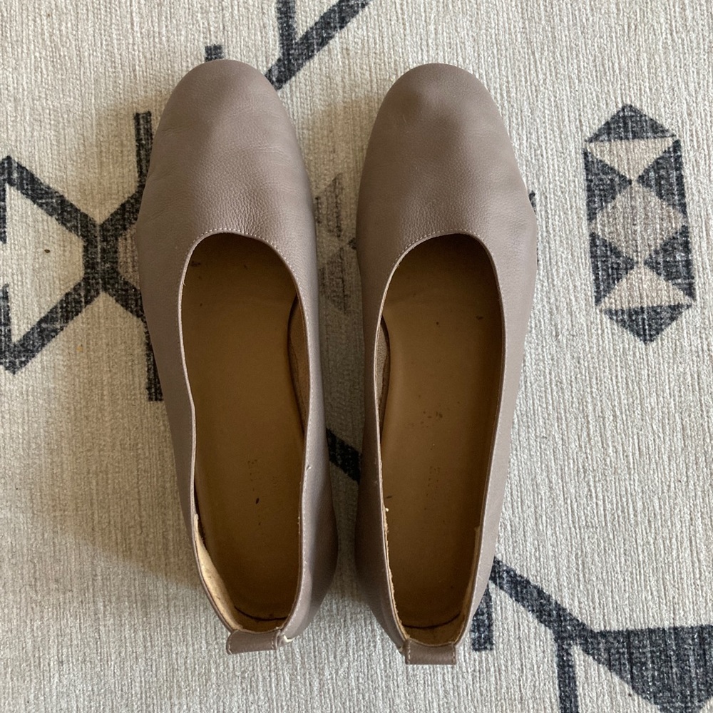 Everlane Day Glove flat shoes, Mocha, size 10